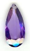 1 19x9mm Faceted Pear Drop Tanzanite Cubic Zirconia